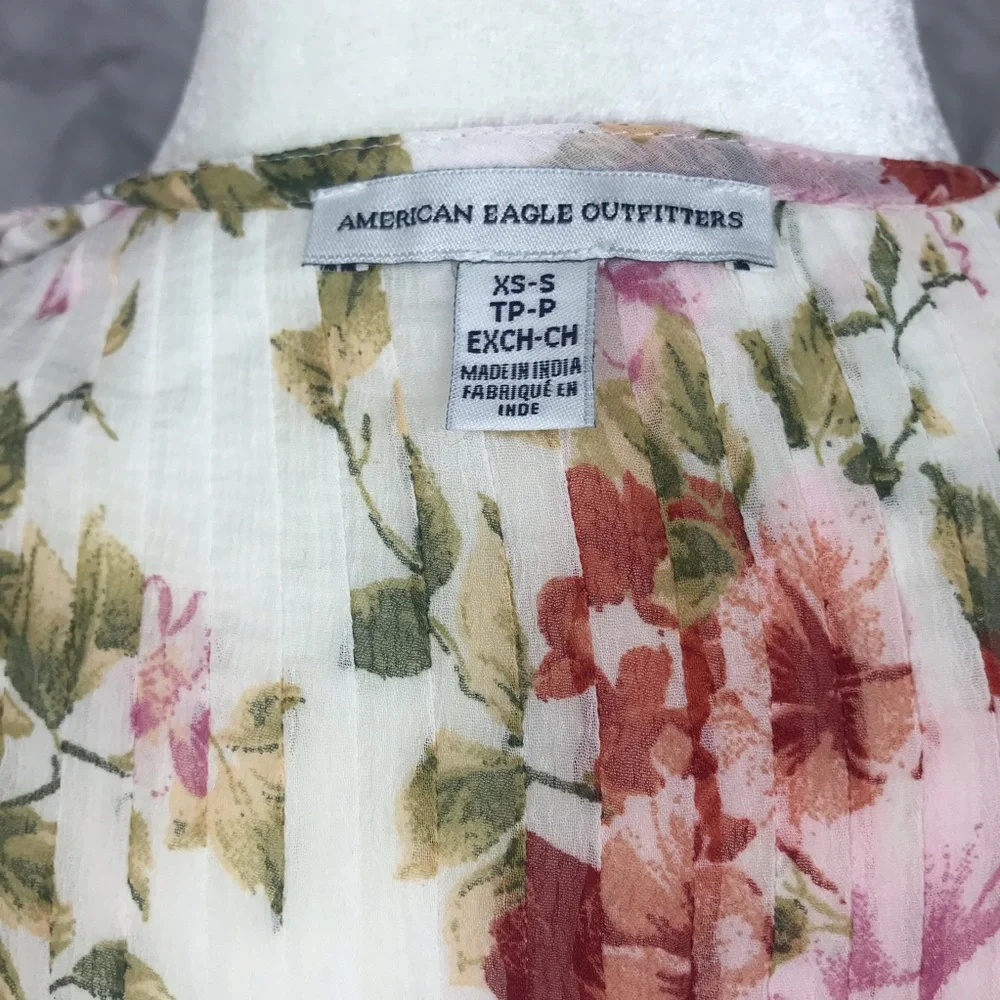 American Eagle Outfitters Sheer Kimono Duster